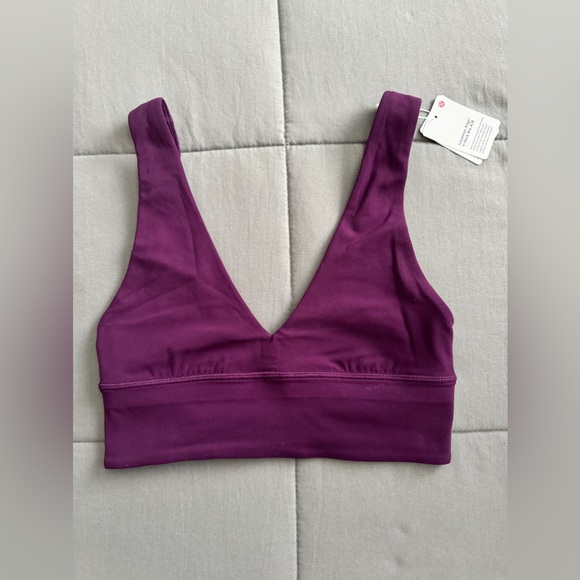 lululemon athletica Other - NWT Lululemon Align V-Neck Bra *Light Support A/B Cup in Dramatic Magenta